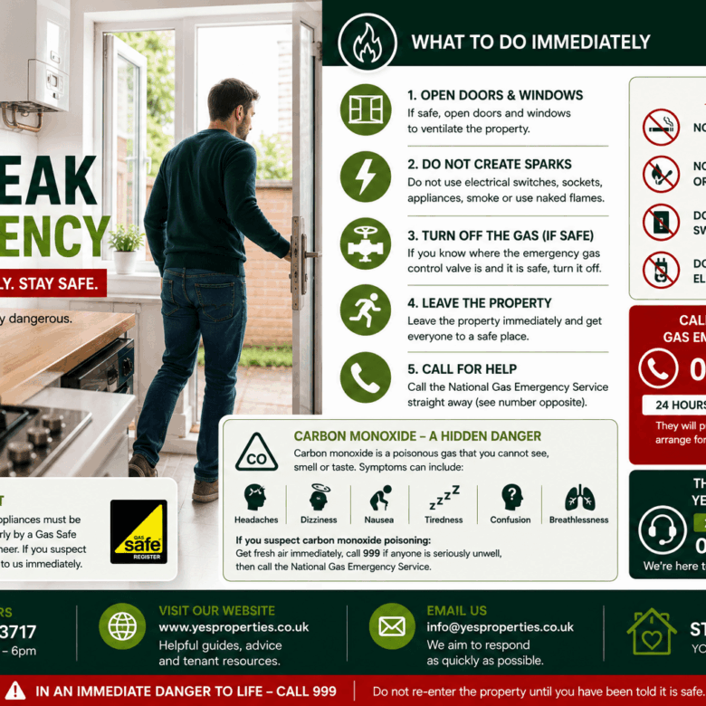 Gas Leak in a Rental Property | Emergency Advice for Tenants | Yes Properties