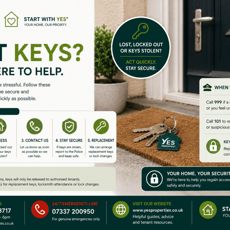 Lost Keys to Your Rental Property | What to Do | Yes Properties