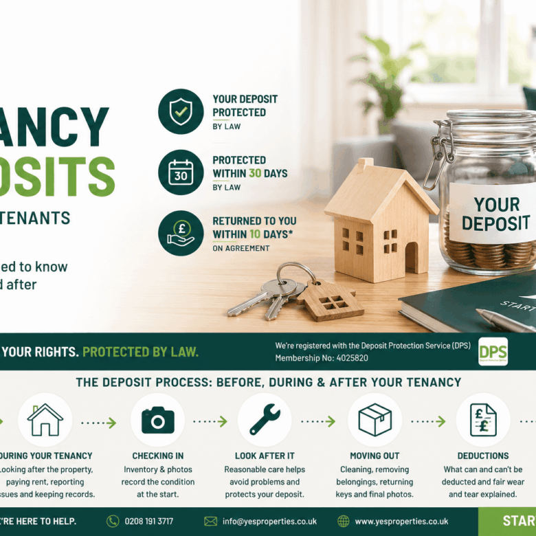 Tenancy Deposits Explained – A Complete Guide for Tenants | Yes Properties