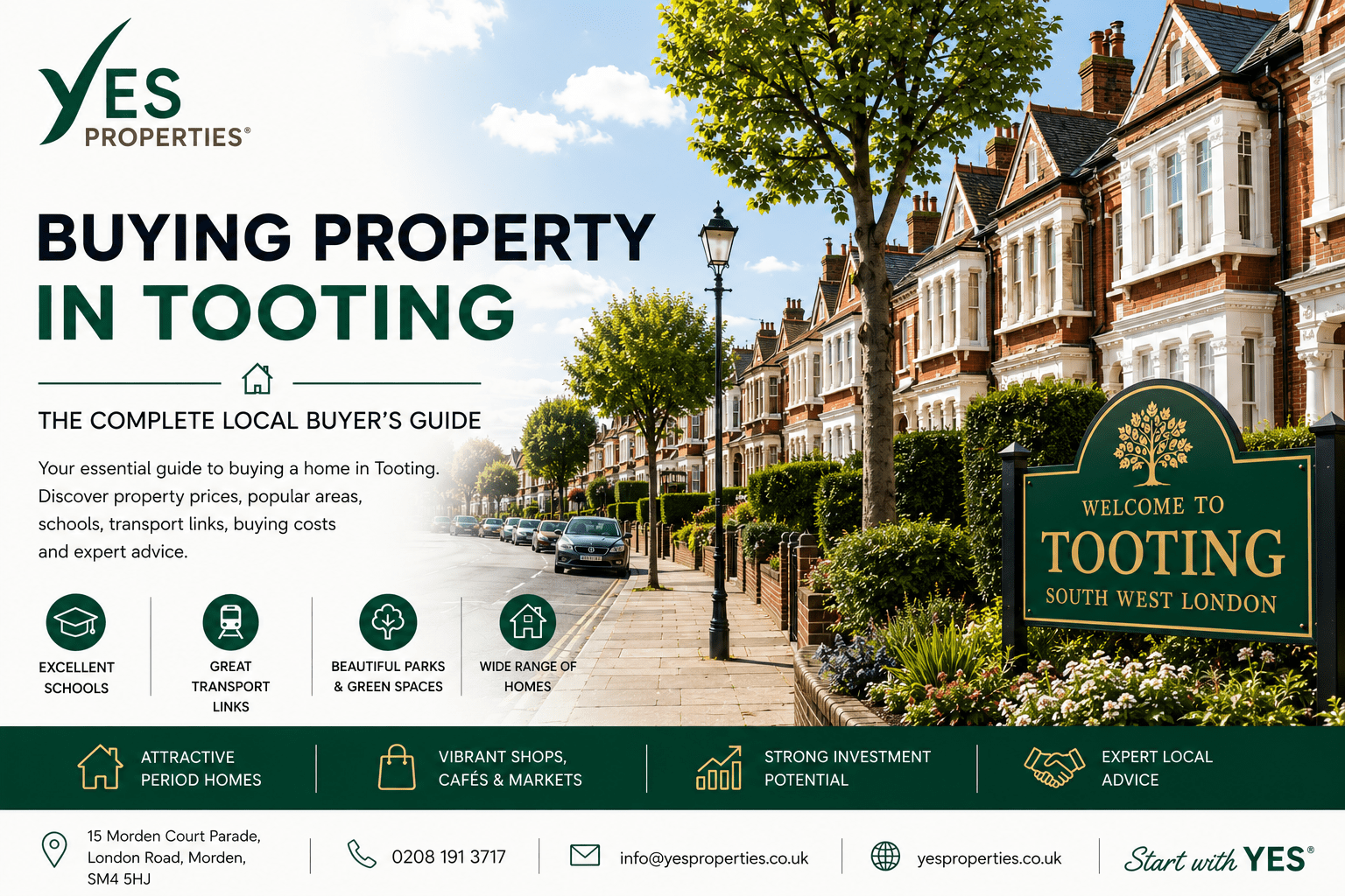 Buying Property in Tooting featuring attractive Victorian homes, leafy residential streets and vibrant local neighbourhoods | Yes Properties