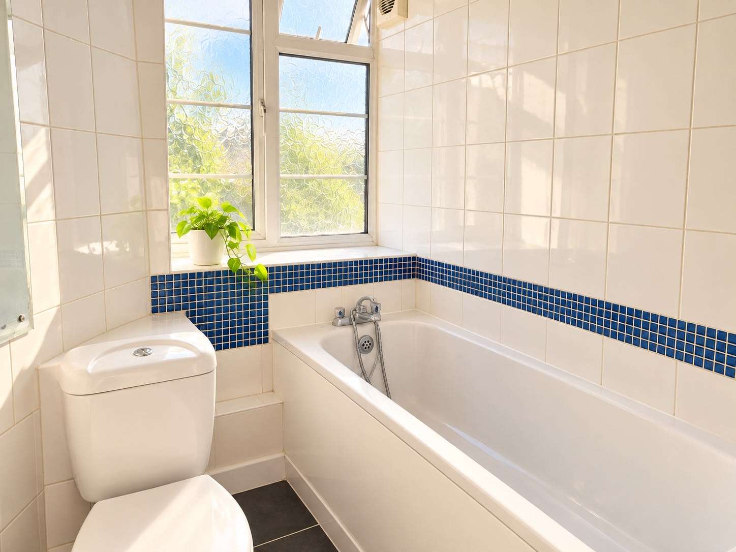 2 bedroom flat in Grosvenor Court Morden SM4 5HQ bathroomm Grosvenor Court, Morden, SM4 5HQ